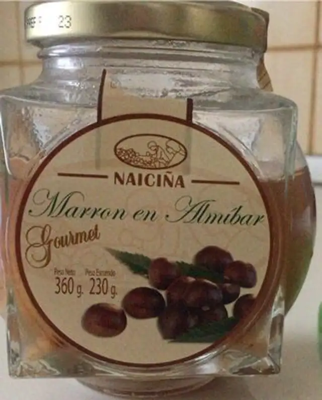 Marron en almibar