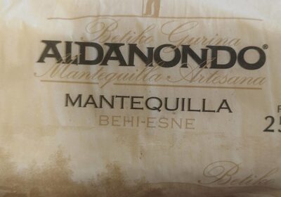 Mantequilla front packaging