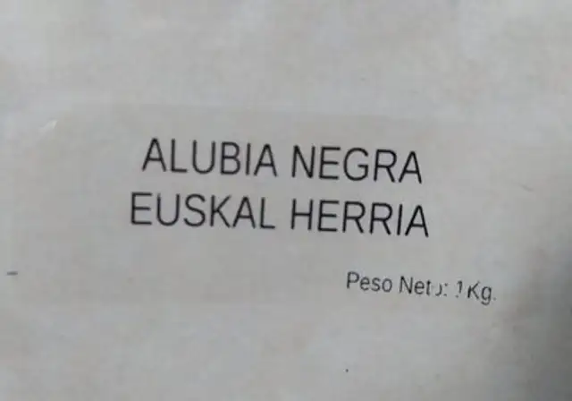 Alubia negra Euskal Herria