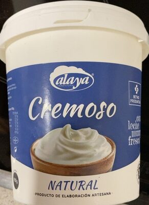 Yogur natural cremoso