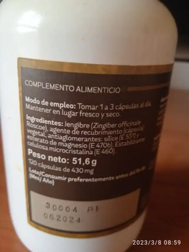 Unknown ingredients label