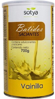 Batidos saciantes front packaging