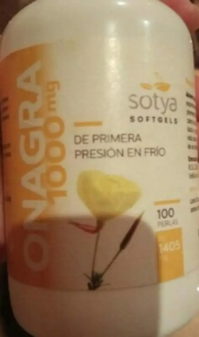 Aceite de Onagra nutrition facts table