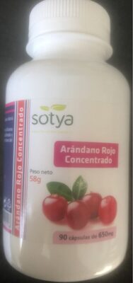 Arandano rojo concentrad front packaging