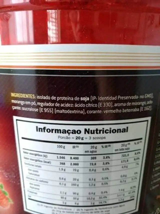 Unknown ingredients label