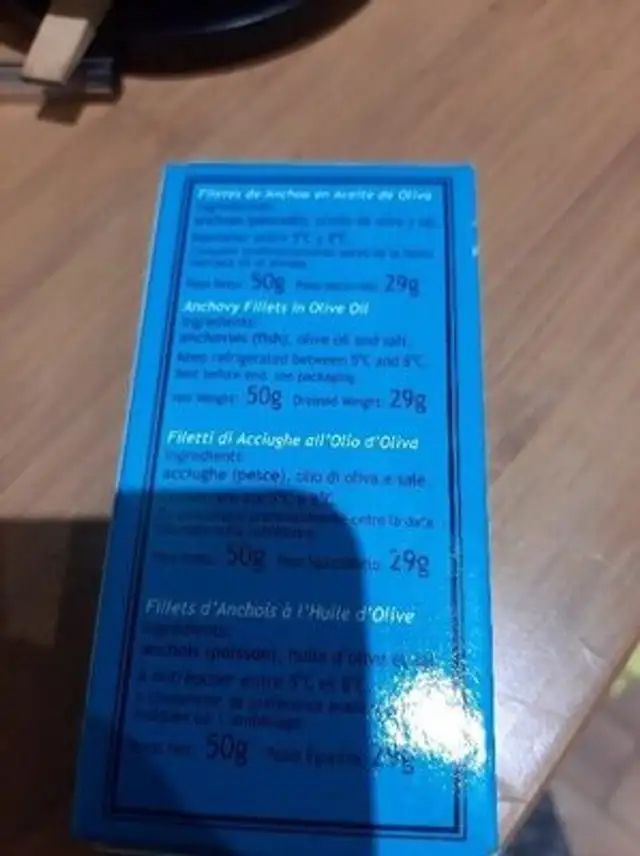 Unknown ingredients label