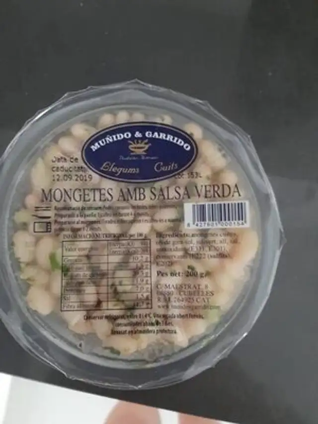 Judías michigan con salsa verde