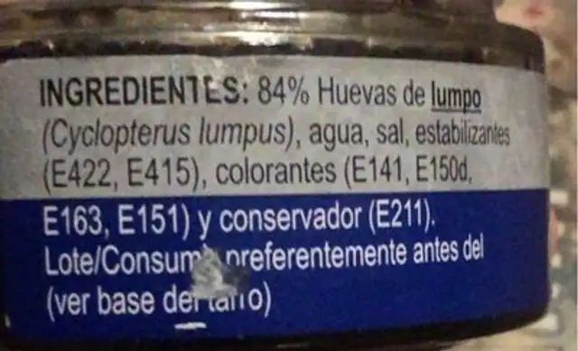 Huevas de lumpo