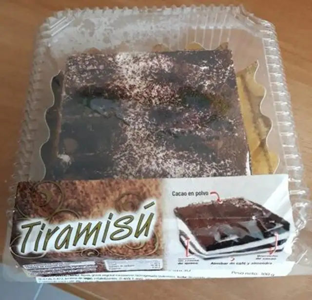 Tarta tiramisú congelada