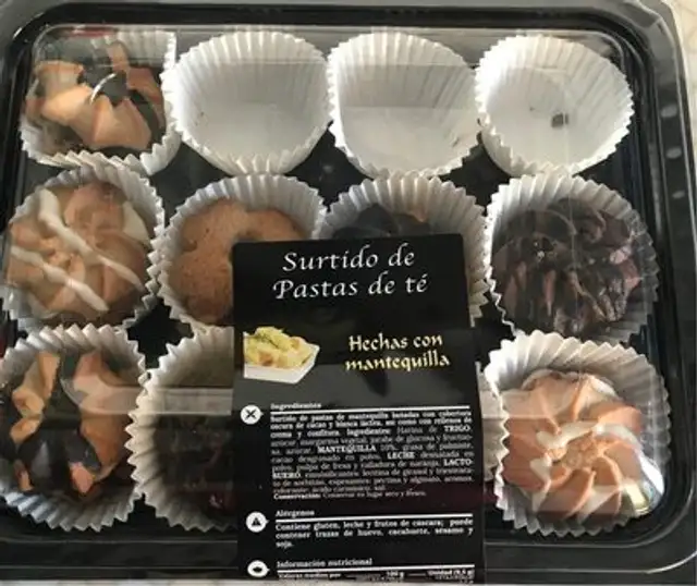 Surtido de pastas de te