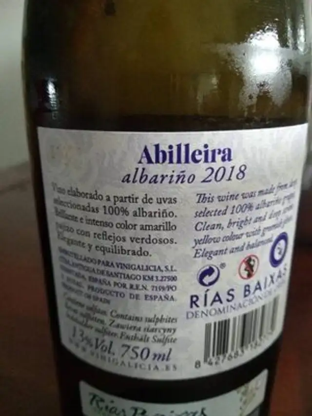 Abilleira nutrition facts table