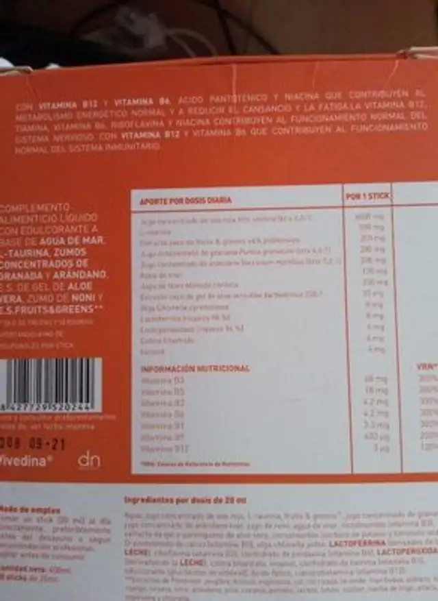 Unknown ingredients label