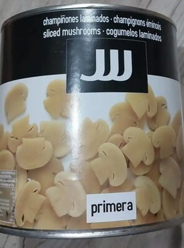Champiñones laminados