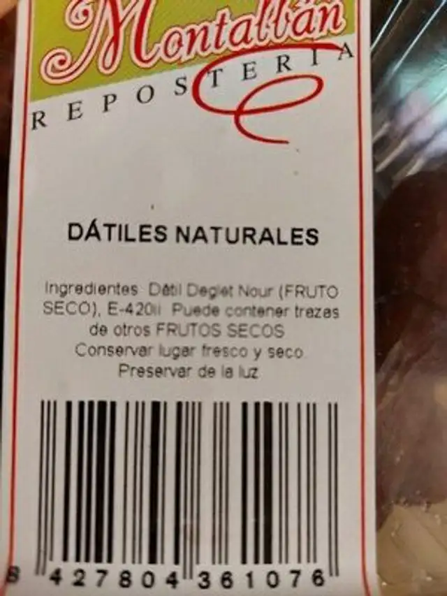 Unknown ingredients label