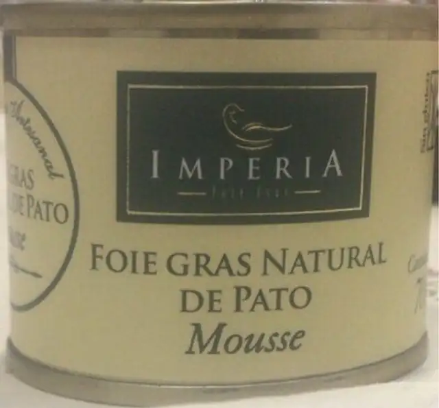 Foie gras natural de pato