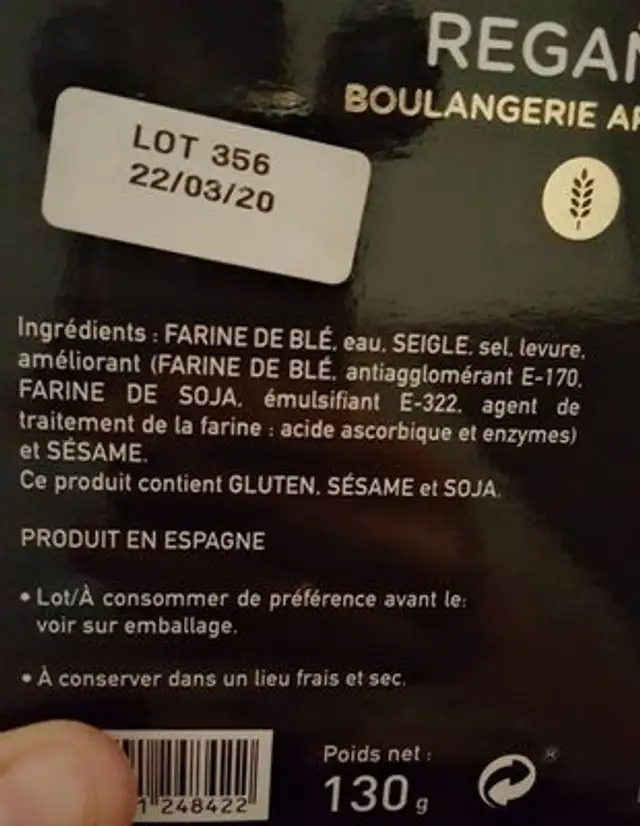 Casa ramón ingredients label