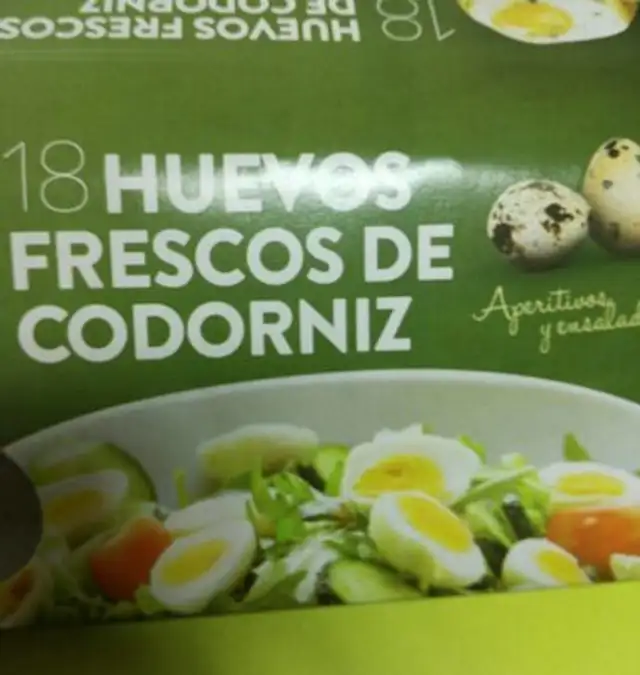 18 huevos frescos de codorniz