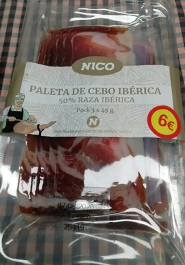 Paleta de cebo ibérica
