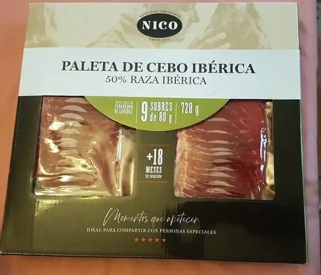 Paleta de cebo ibérica 50 raza ibérica