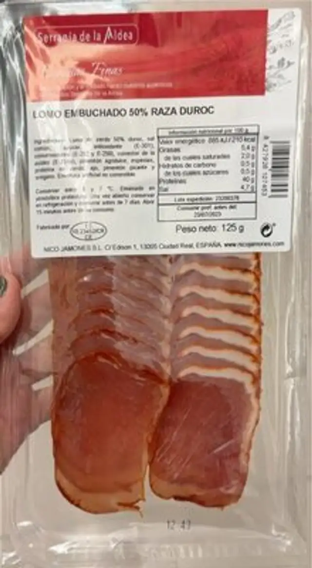 Lomo embuchado 50% raza duroc