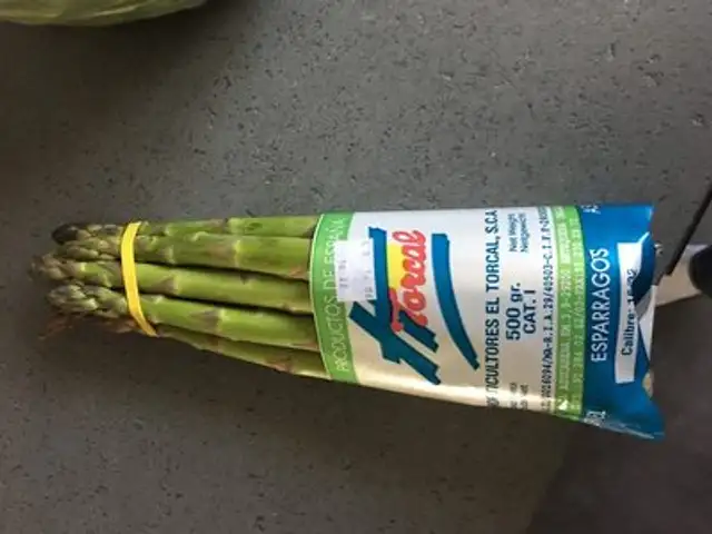 Asperge verte, Catégorie 1 ingredients label