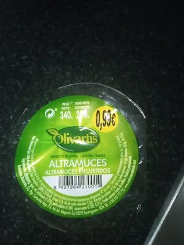 Altramuces ingredients label