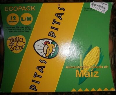 Huevos Docena L/M Alimentación Maiz