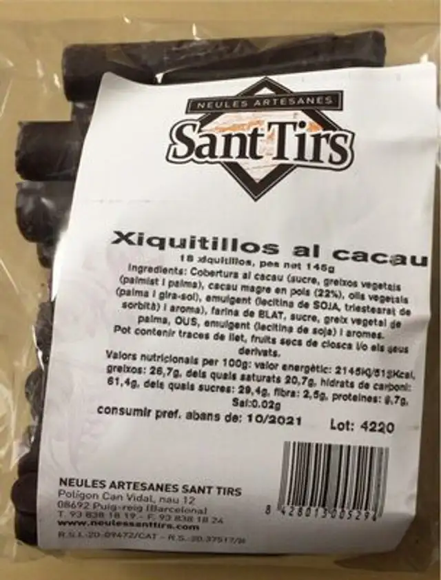 “Xiquitillos” al cacau