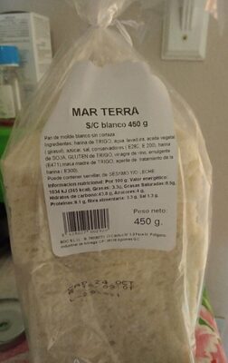 Pan de molde sin corteza blanco