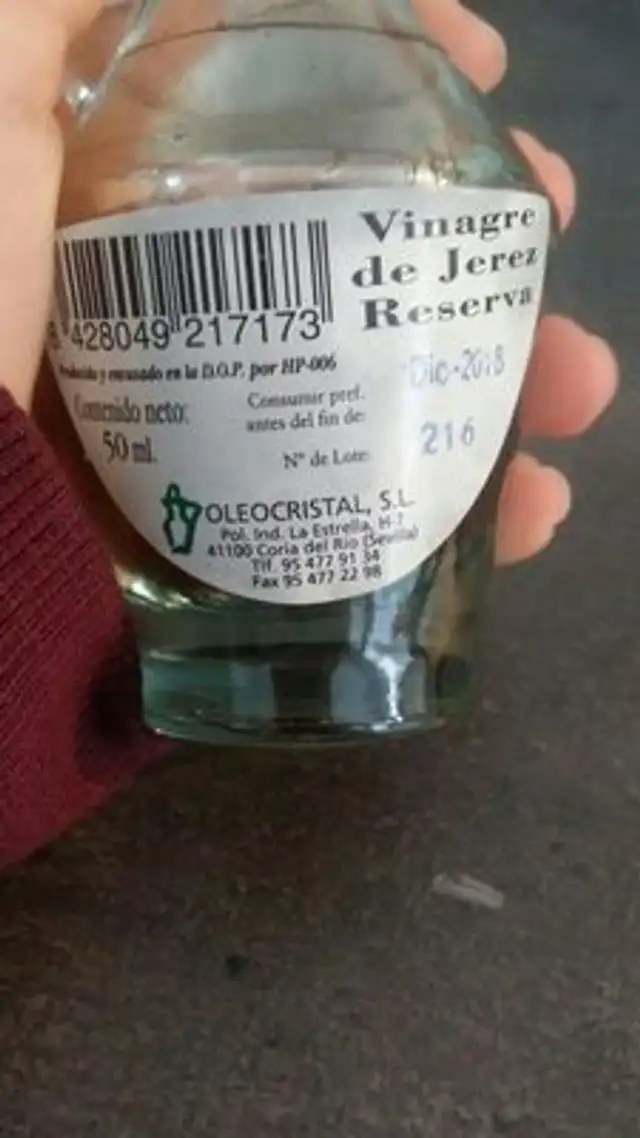 Cortijos de Adalucia ingredients label