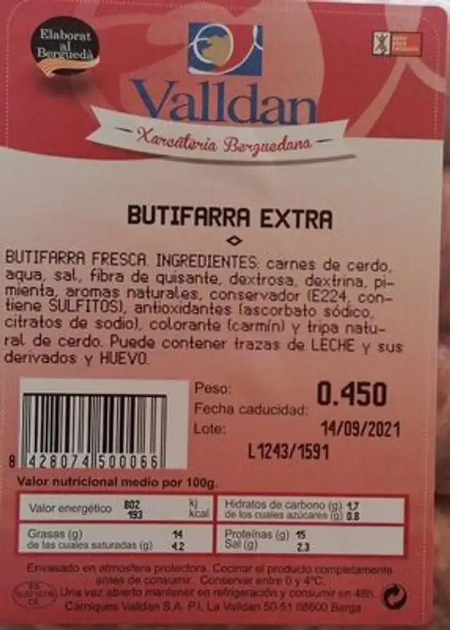 Butifarra extra