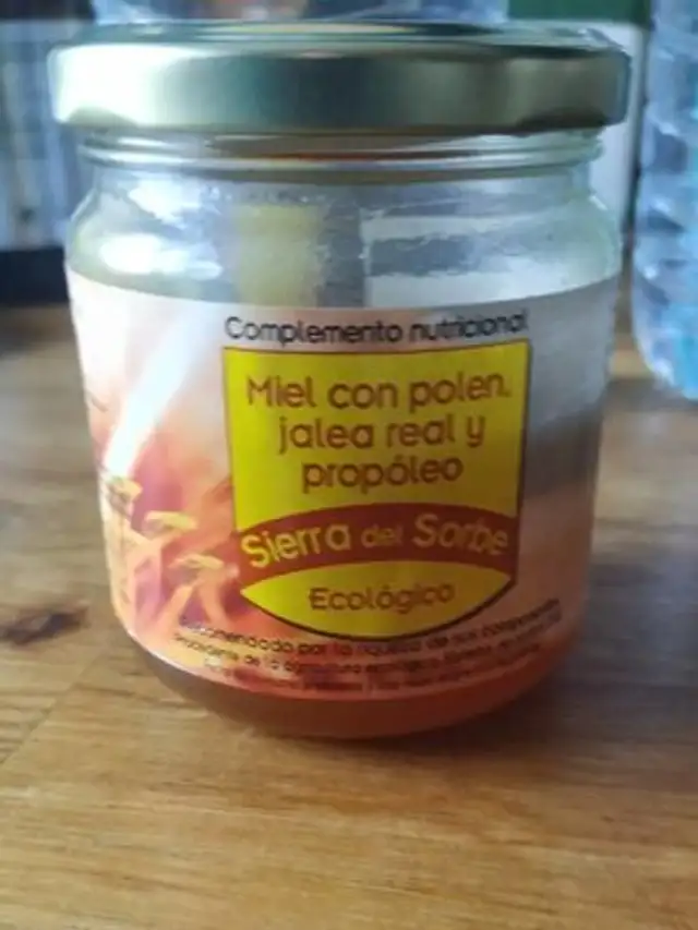Miel con polen ,jalea real y propoleo