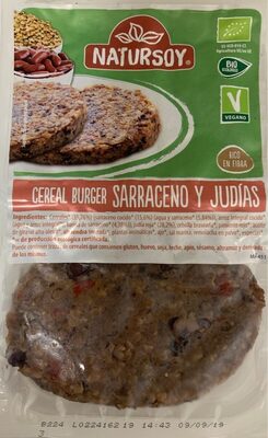 Cereal burger Sarraceno y judias