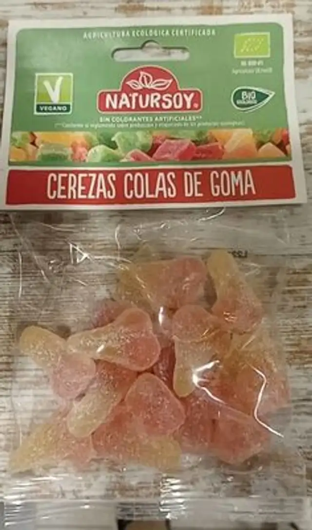 Cerezas colas de goma