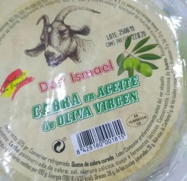 Queso de cabra nutrition facts table