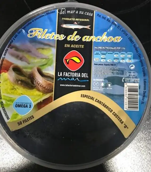 Filetes de anchoa en aceite