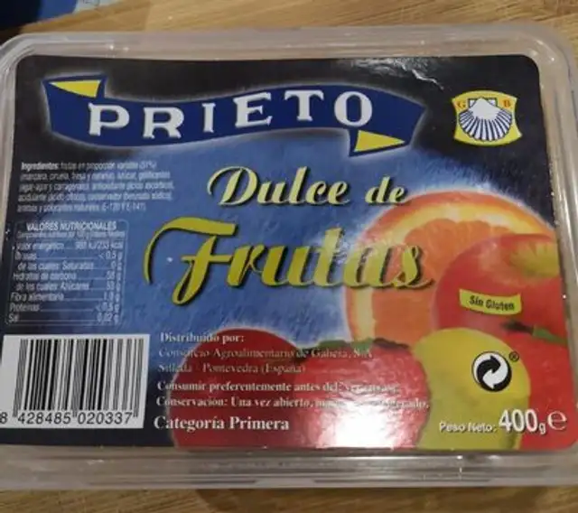 Dulce de frutras