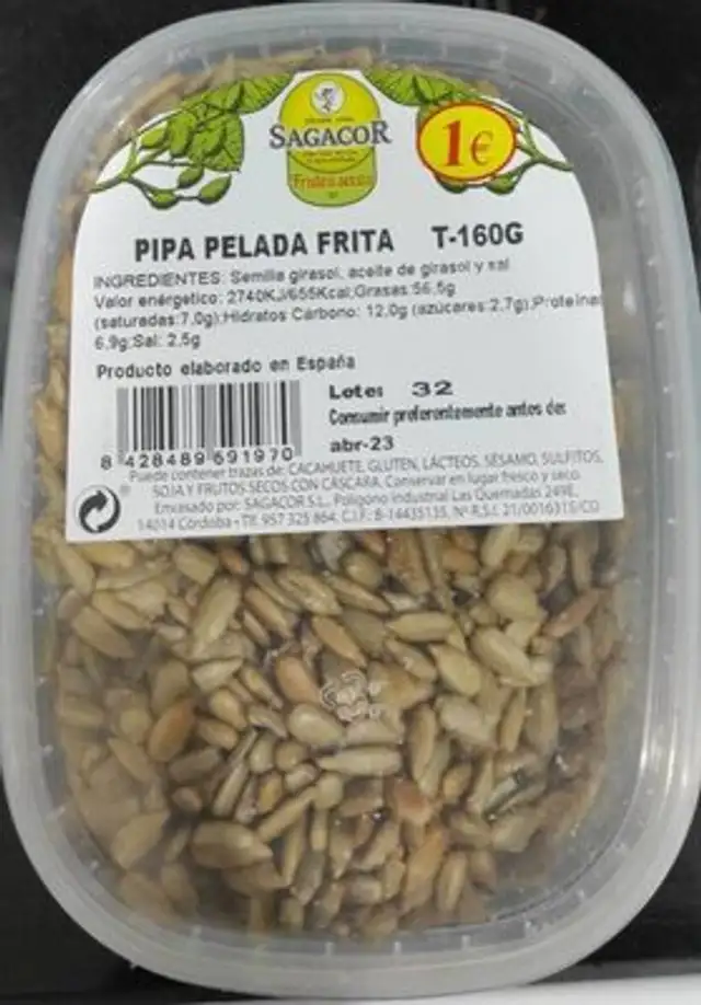 Pipa pelada frita