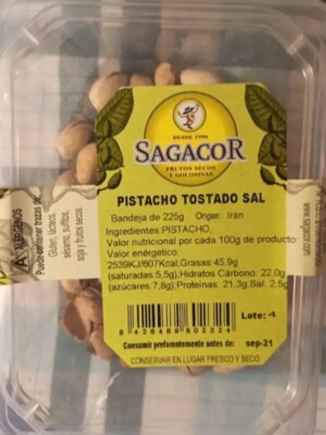 Pistacho tostado sal