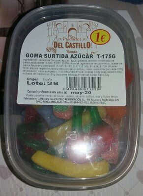 Goma surtida azúcar