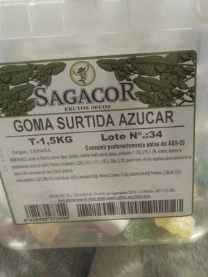 Goma surtida azucar