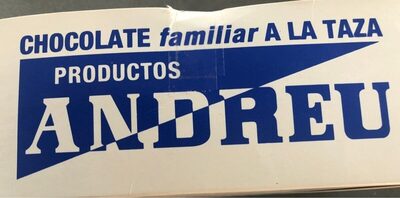 Andreu chocolates front packaging