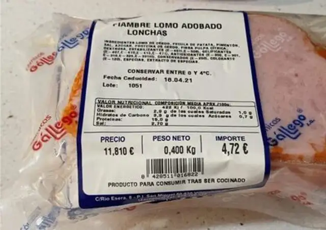 Fiambre lomo adobado