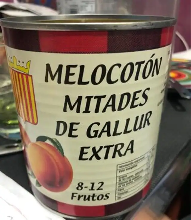 Melocotón mitades de Gallur Extra