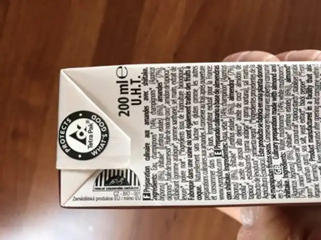 Shiitake ingredients label