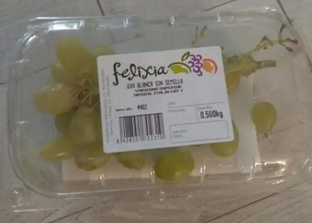 Uva blanca sin semilla