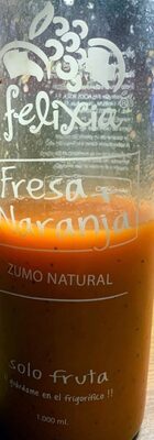 Zumo natural fresa + naranja