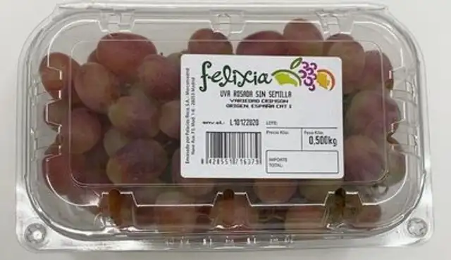 Uva rosada sin semilla
