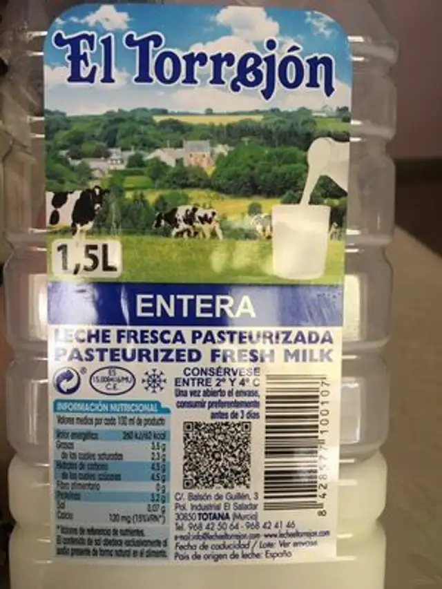 EL TORREJON LECHE FRESCA PASTEURIZADA