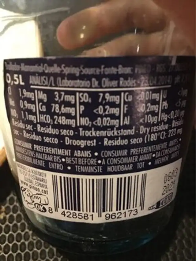Pineo nutrition facts table